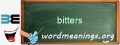 WordMeaning blackboard for bitters